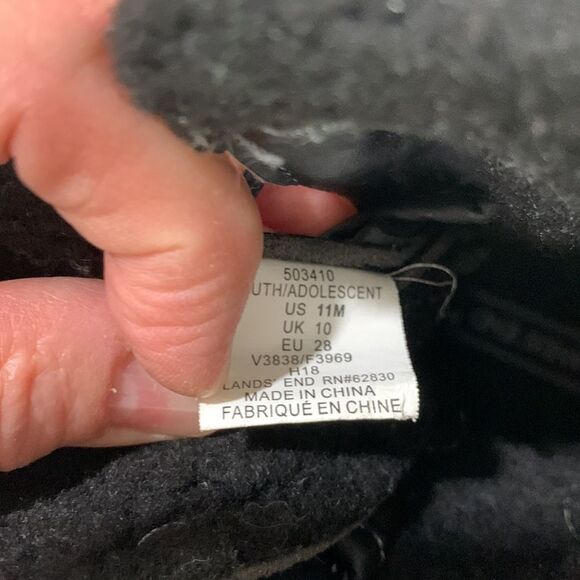 Lands' End | Kids Winter Insulated Navy Blue Snow Rain Boots Boys Girls - Picture 14 of 15